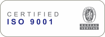 Certified ISO 9001, Bureau Veritas