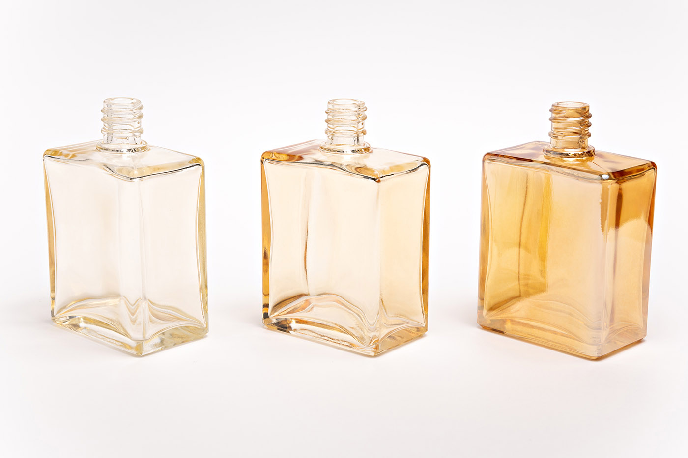Coated bottles made from recycled glass