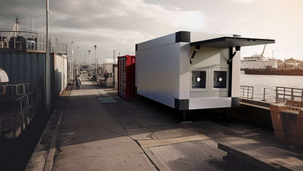 A containerised Minimill refining a side stream on a producer's site